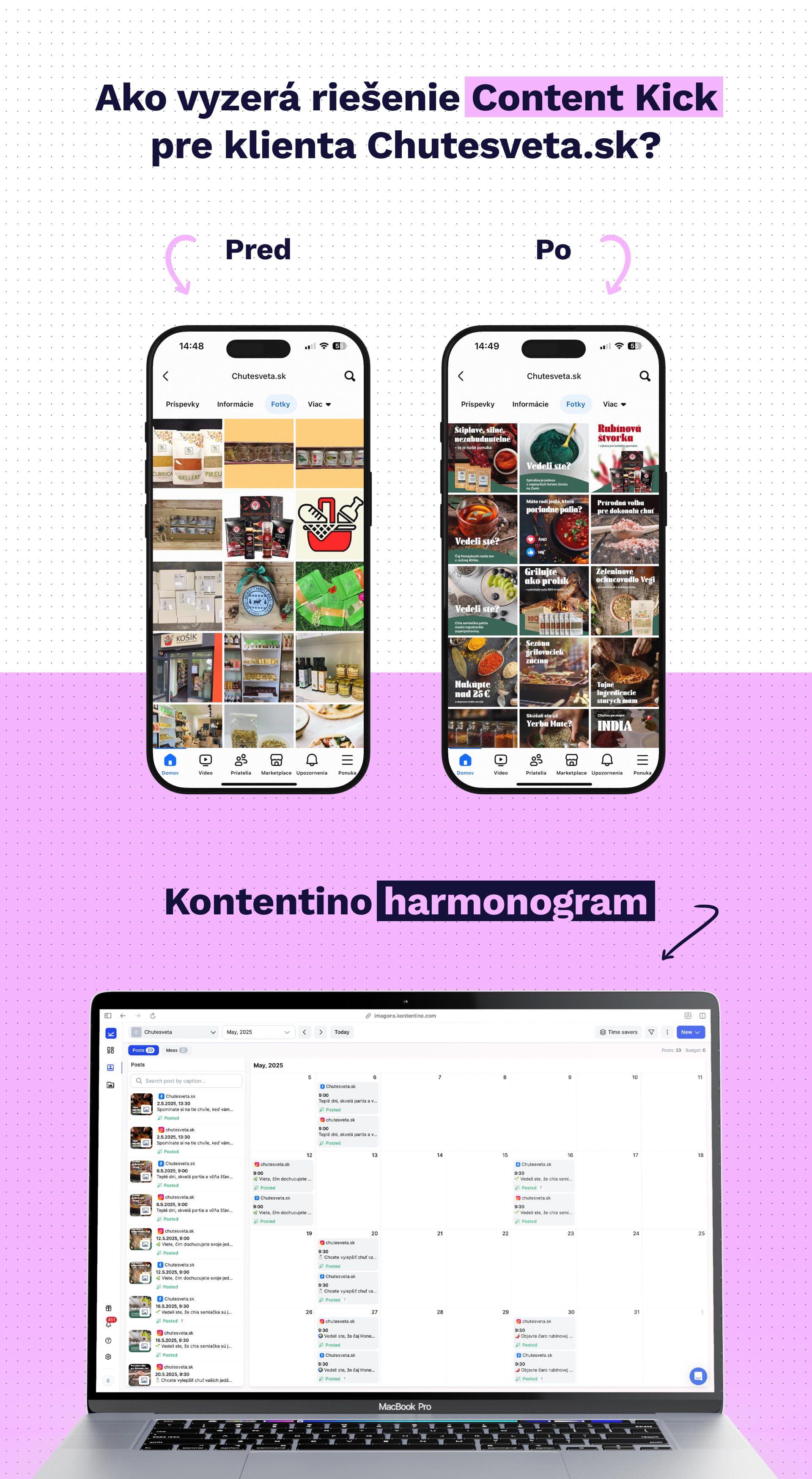 Ako vyzerá balík Content kick pre sociálne siete v praxi?